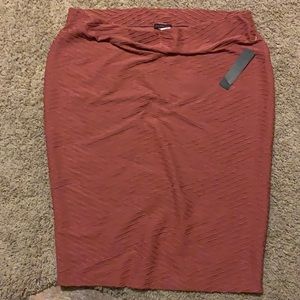 Double click 3x salmon colored pencil skirt